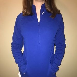 blue underarmour throwover